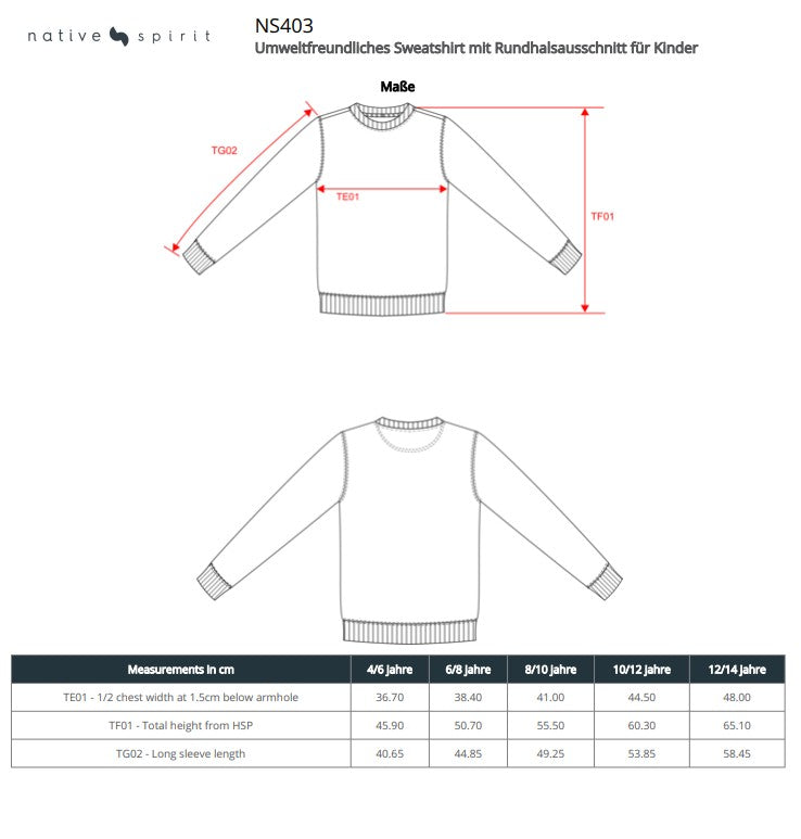 Sweatshirt mit Rundhalsausschnitt für Kinder