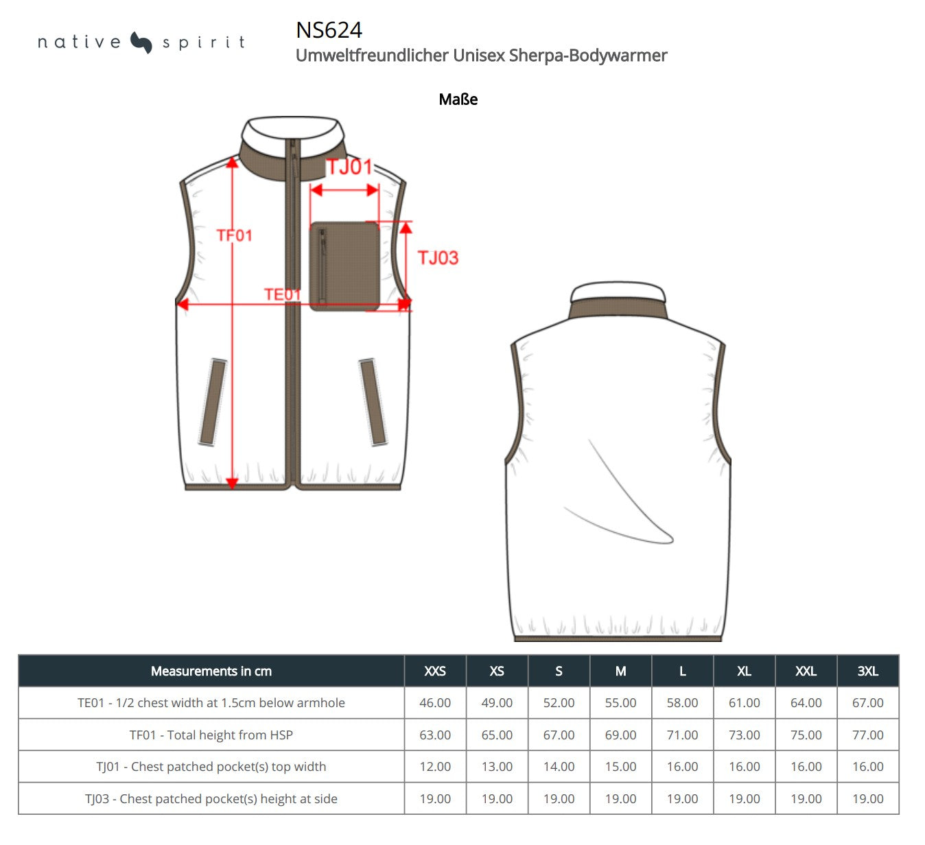 Unisex Sherpa-Bodywarmer