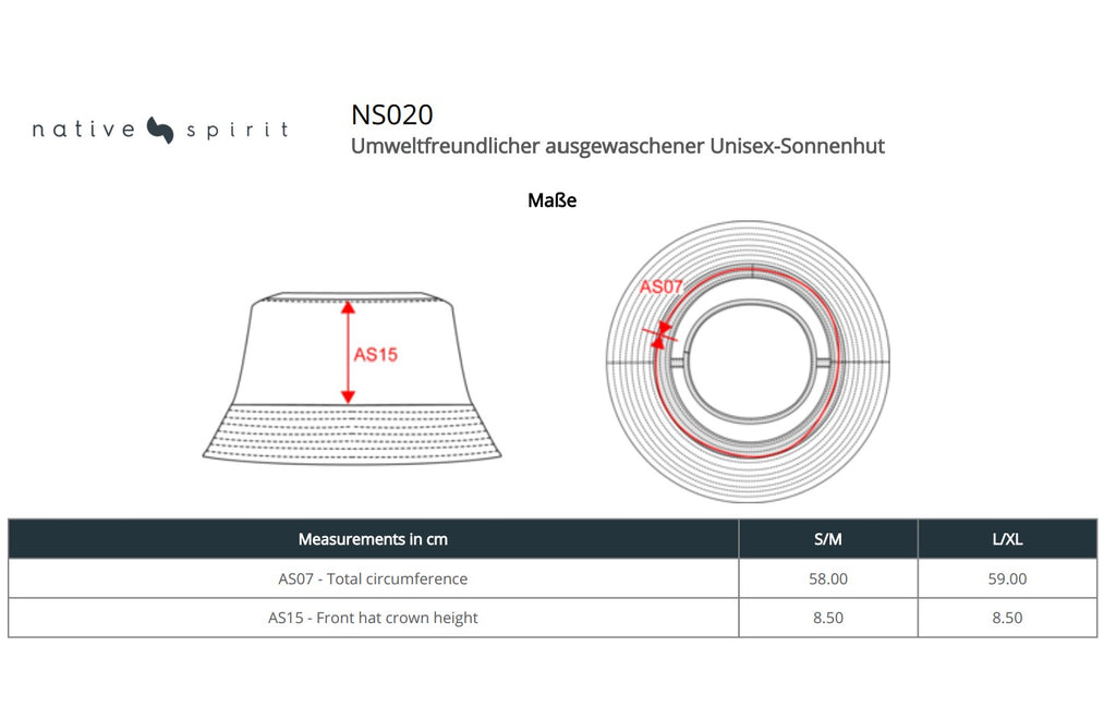 ausgewaschener Unisex-Sonnenhut
