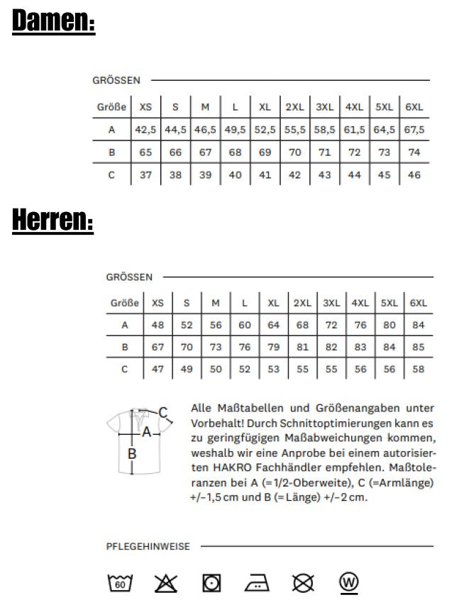 HAKRO Poloshirt MIKRALINAR® (0216/0816) inkl. einem Stick auf der Brust links/ Herzseite